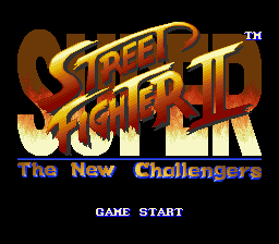Super Street Fighter II - The New Challengers Title Screen